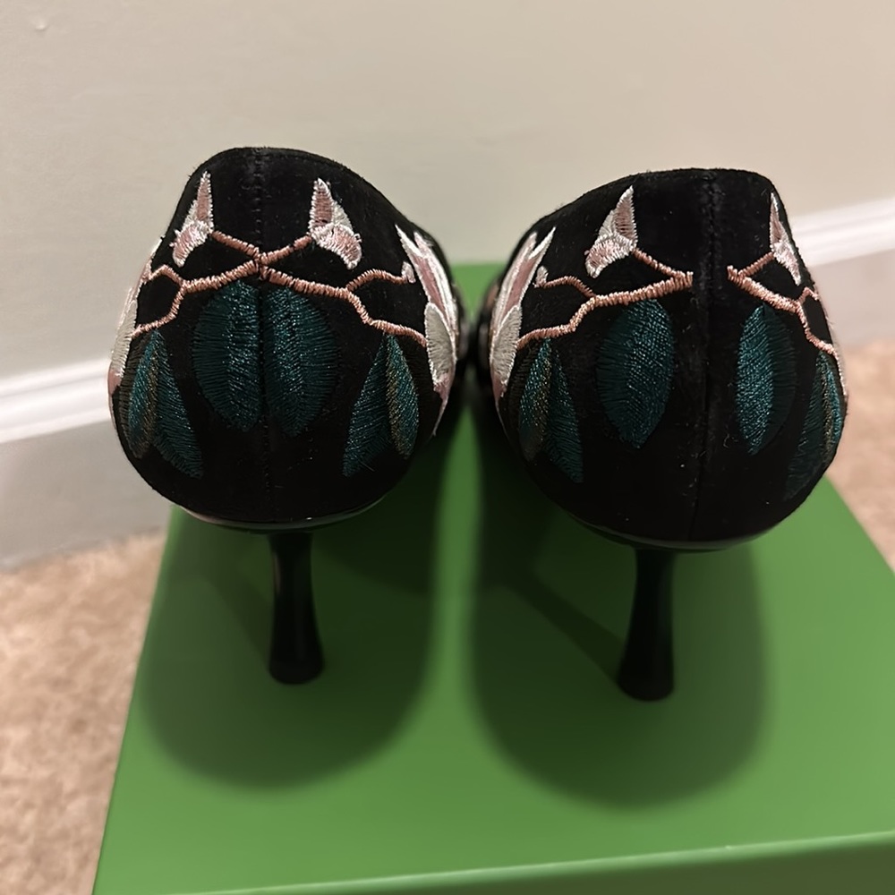 Stunning Kate spade Lynne floral embroidered heels - Picture 5 of 8